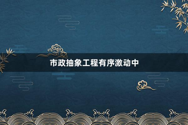 市政抽象工程有序激动中